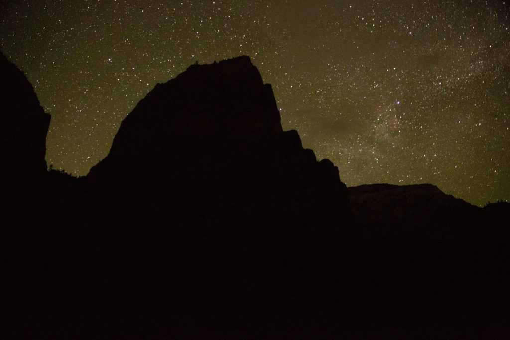 Angels Landing at night