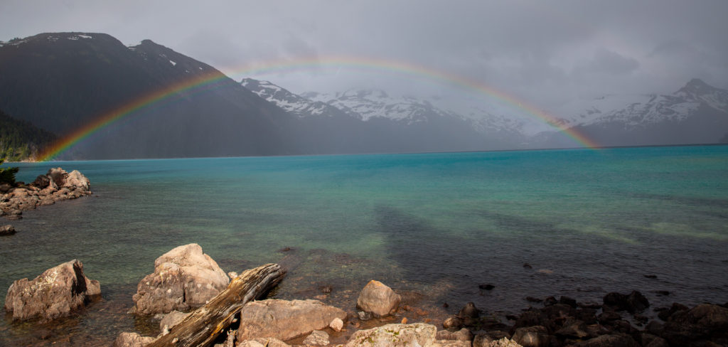 Rainbow at Garibaldi Lake, BC