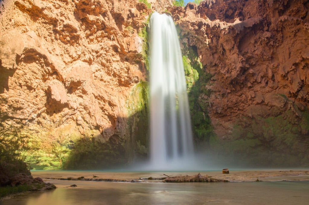 Plan your hike to havasupai arizona mooney falls