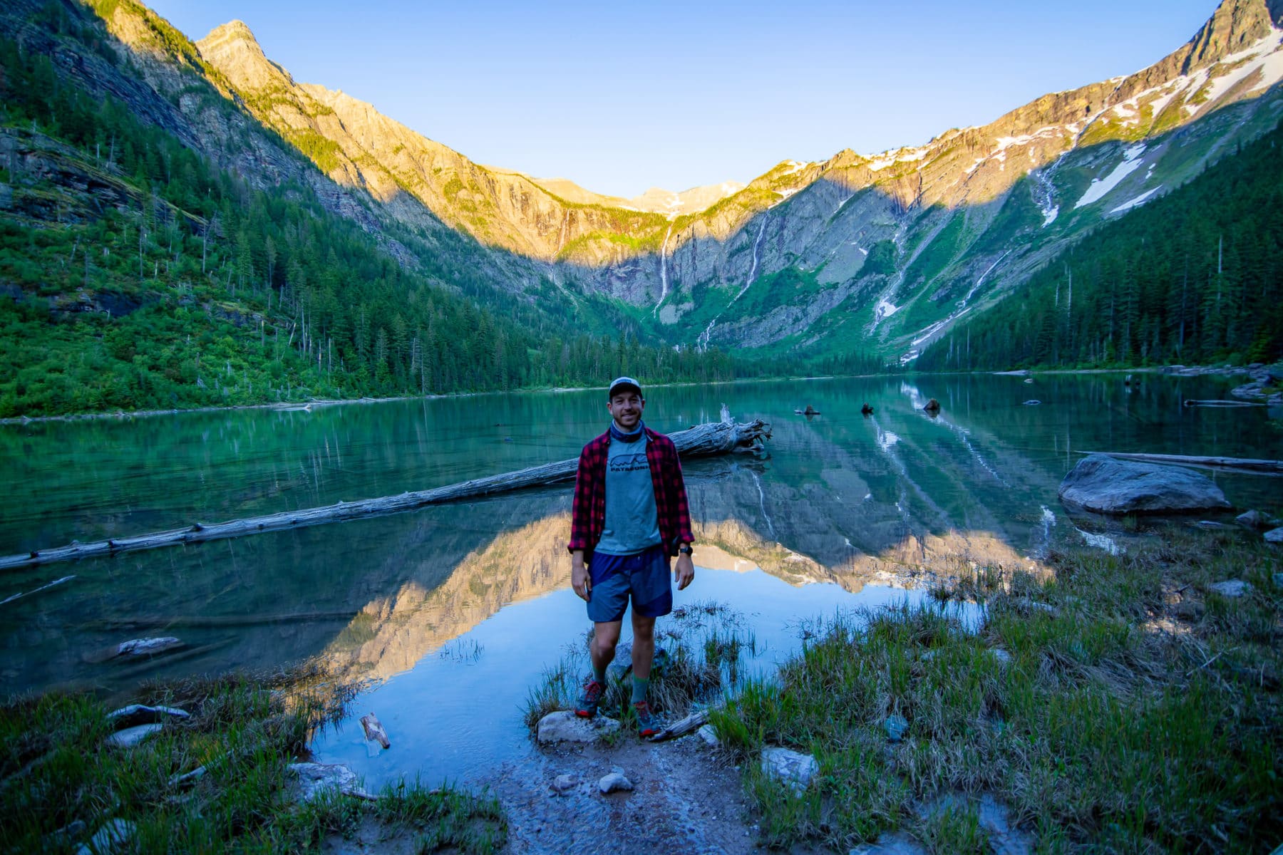 Glacier National Park Avalanche Lake Sunset