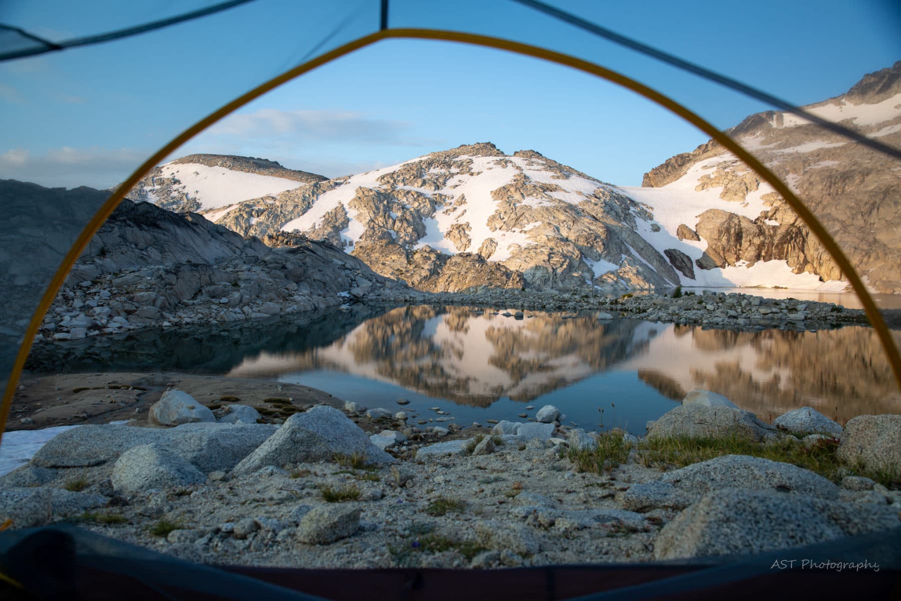 tent view backpacking washington enchantments