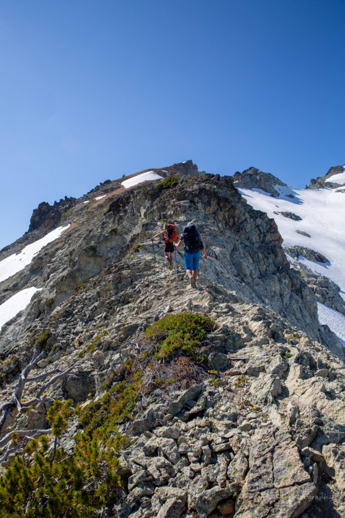 hiking ridgeline summiting mount daniel pnw backpacking mount daniel