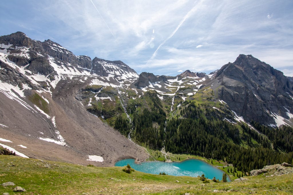 Blue Lakes Colorado Backpacking the San Juans Mountains hiking