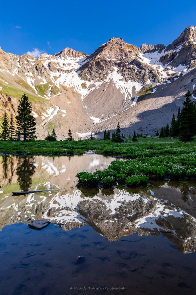 Blue Lakes Colorado Backpacking the San Juans Mountains hiking