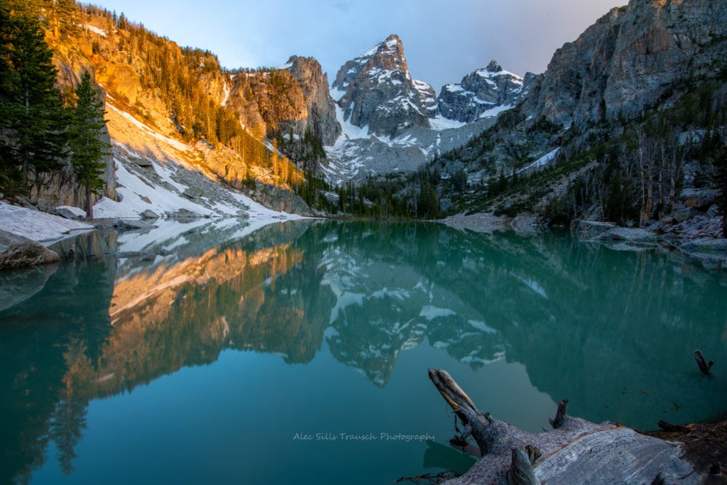 Hiking Delta lake Grand Teton National Park Wyoming