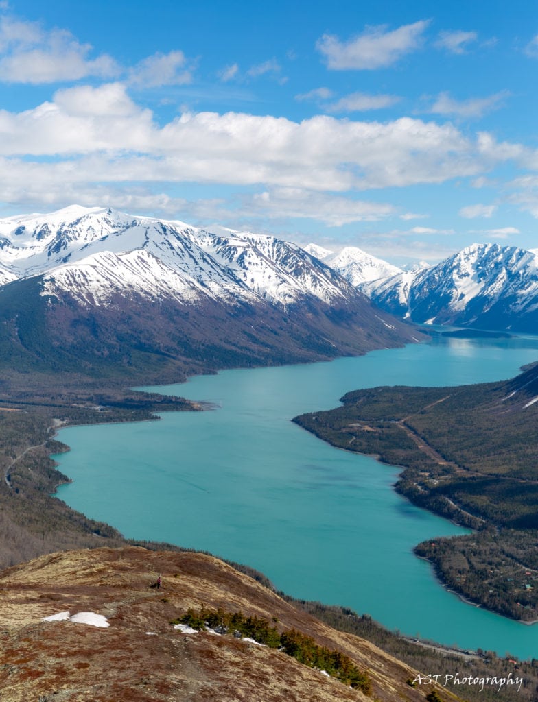 Views from the Slaughter Ridge Trail in Cooper Landing Alaska.