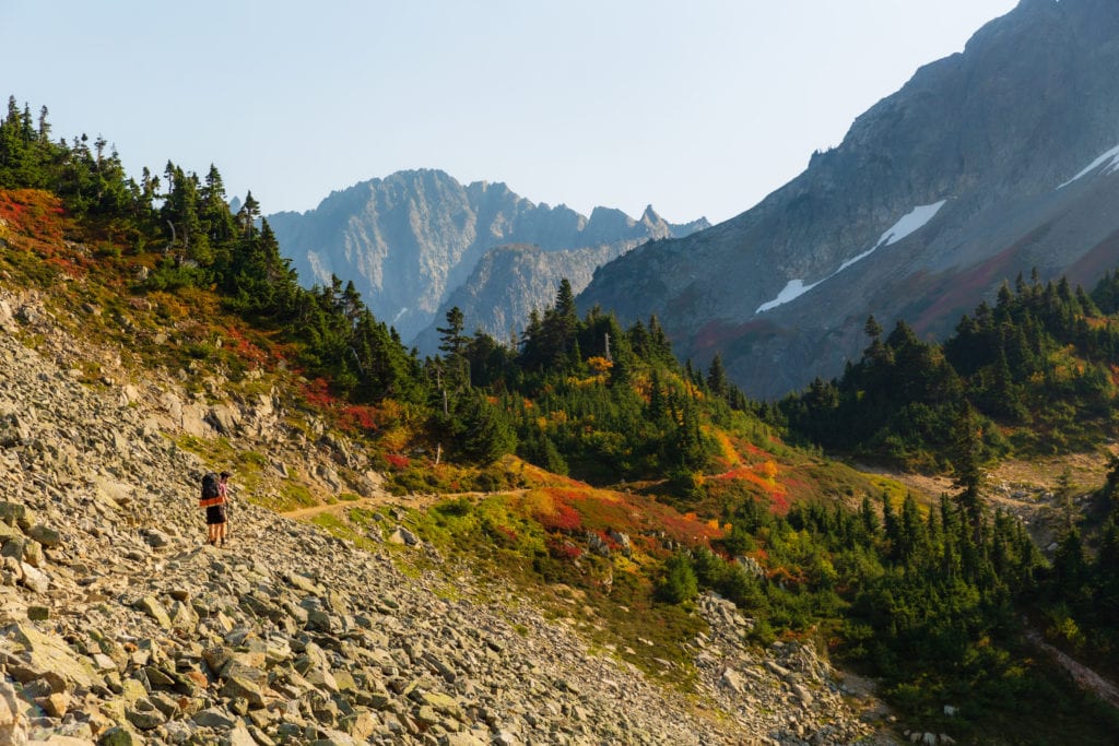 cascade pass trailhead backpacking sahale glacier camp