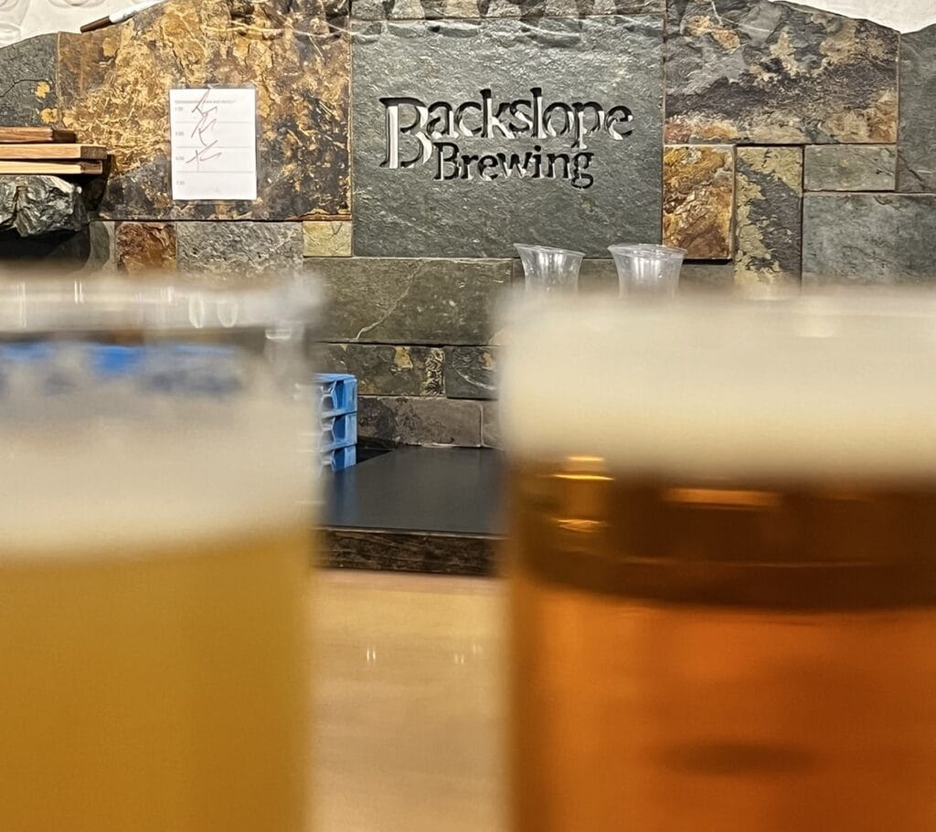 One of my favorite things to do near Kalispell is hit the breweries. Here is Backslope Brewing in Columbia Falls.