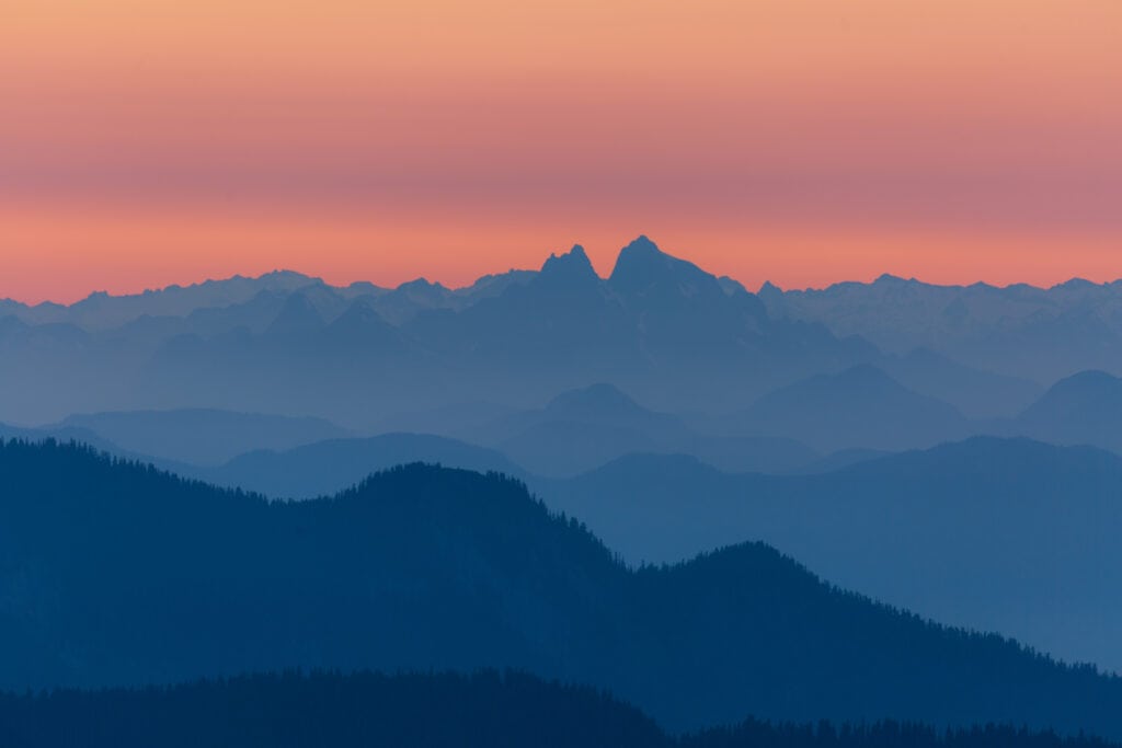 Views looking north into Canada. The Washington fire lookouts offer amazing views. 