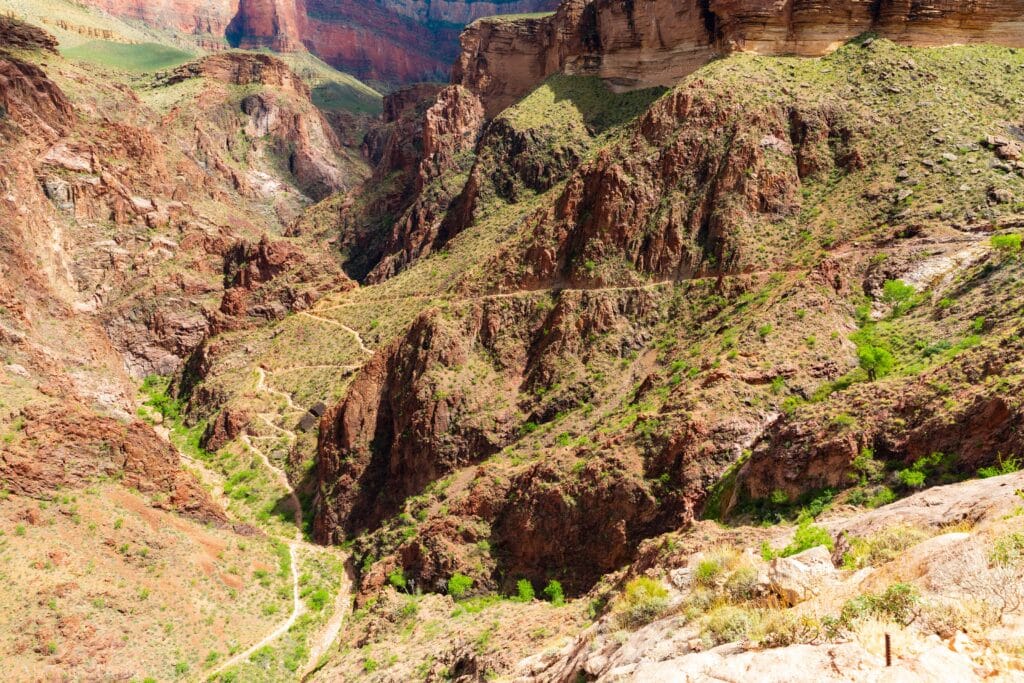 The devils corkscrew at the bottom of the grand canyon.