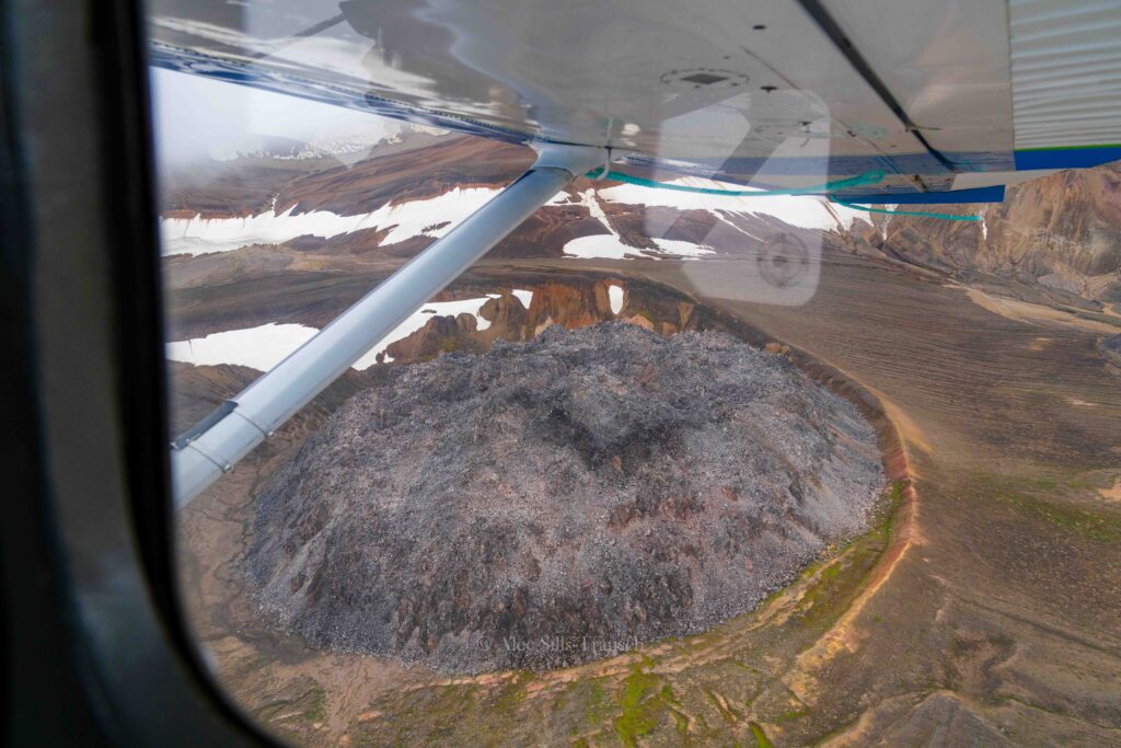 The Katmai caldera in Alaska