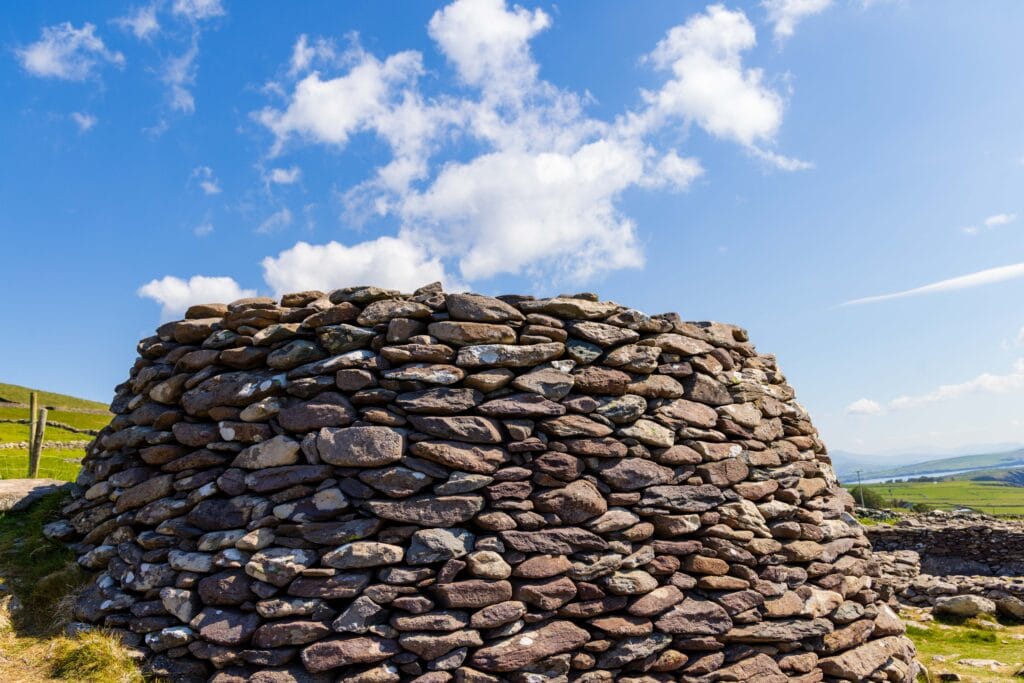 A rock formation in Ireland known as beehives along the dingle peninsula.