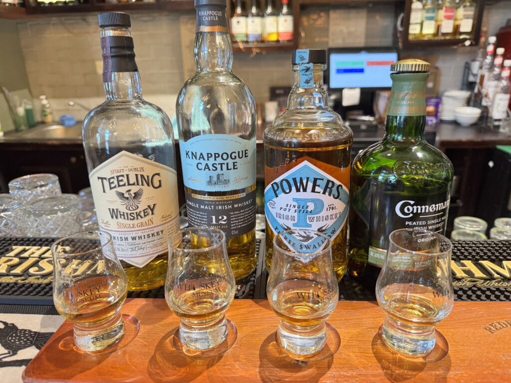 irish whiskey tasting at ireland