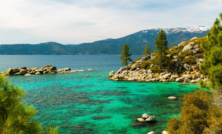 the gorgeous water along lake tahoes shores