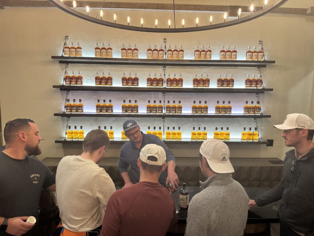 guys going whiskey tasting at breckenridge distillery