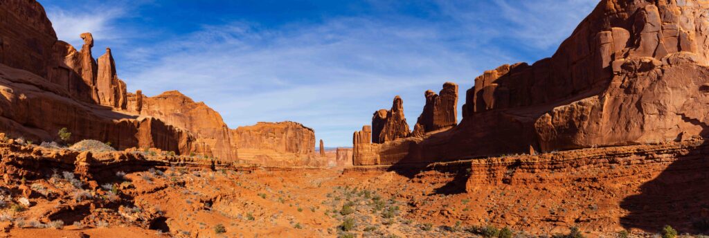 panorama view of park avenue from the overlook