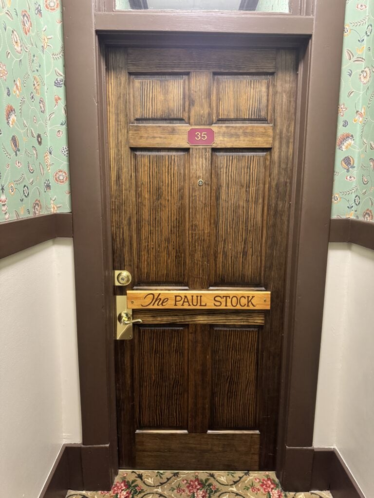 a door inside the irma hotel