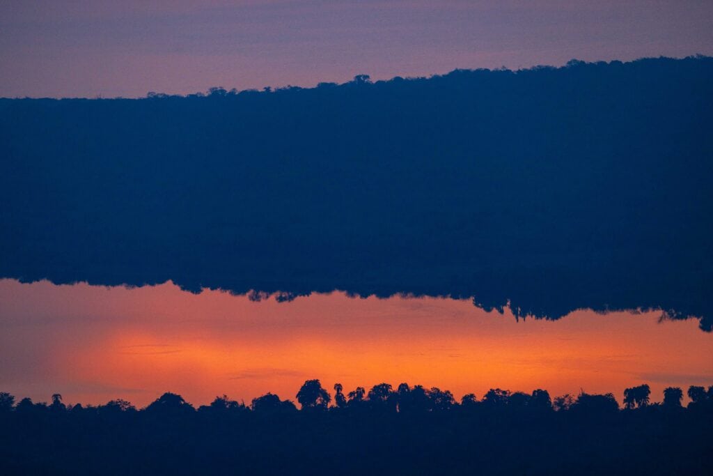 sunrise at akagera national park in africa