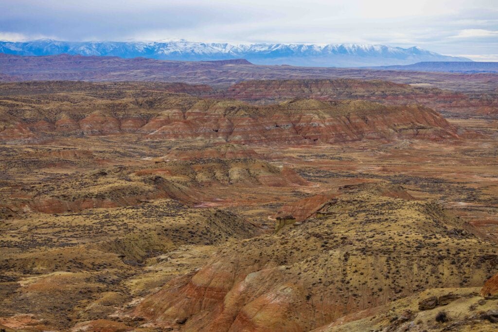 the wyoming badlands outside of cody