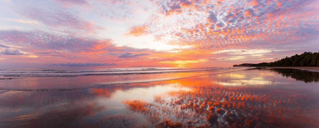 panorama sunset views from uvita