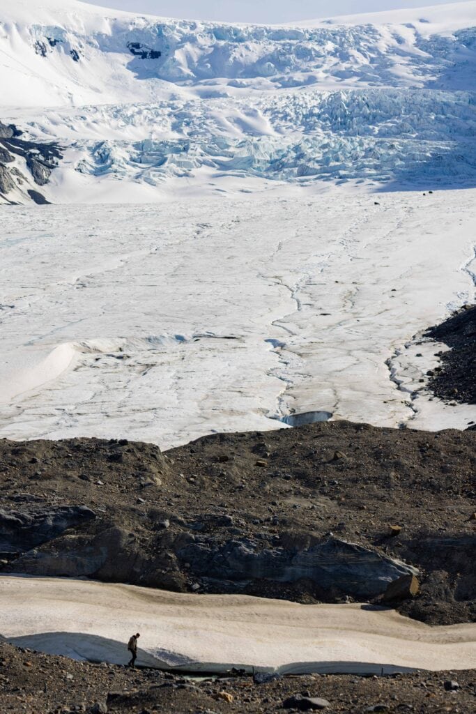 columbia icefield and athabasca glacier