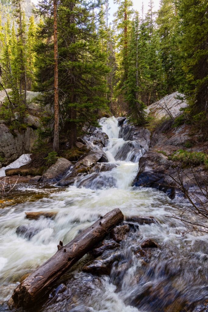 the upper portion of willow creek falls