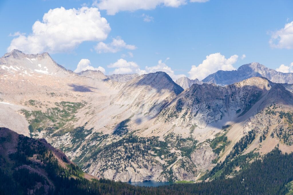 tall jagged peaks in the maroon bells near aspen