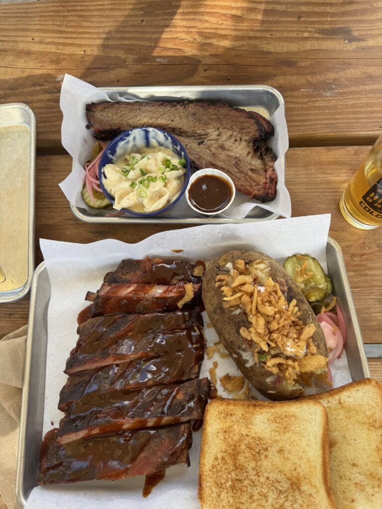 a meat platter from high side brewery