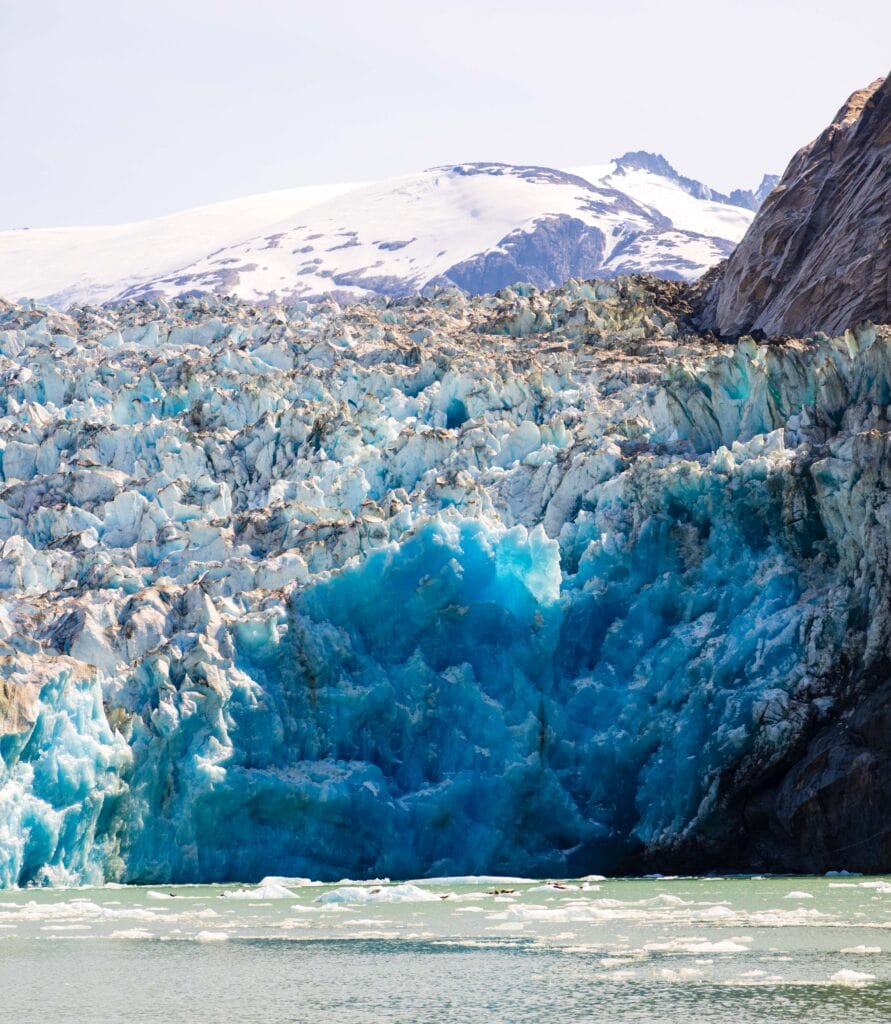 the dawes glacier in alsaka