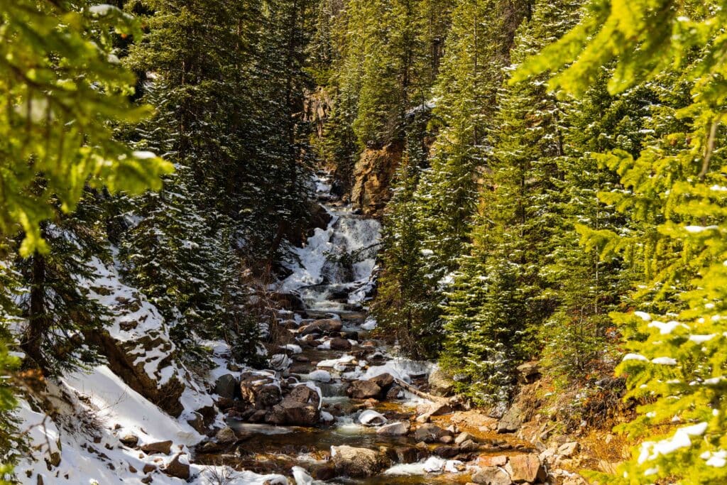 booth falls trail in colorado